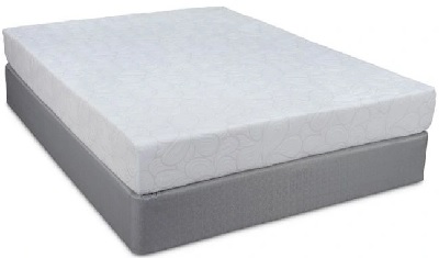 Front view of the Restonic 200 Series memory foam mattress 
