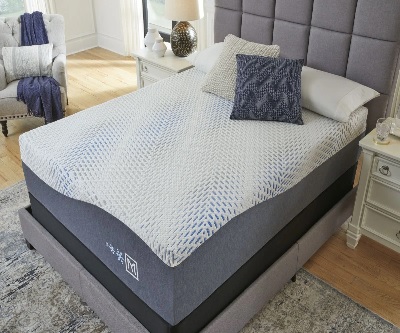 The Sierra Sleep by Ashley Millennium collection gel memory foam with bedding and décor 