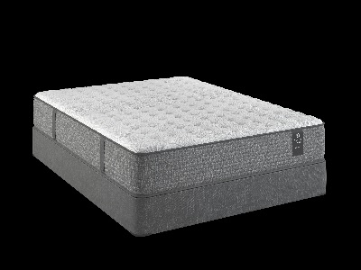 Front view of the Restonic Scott Living Ferndale collection wrapped coil mattress 