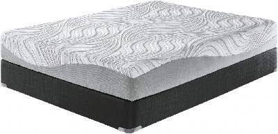 Front view of the Sierra Sleep by Ashley memory foam mattress 