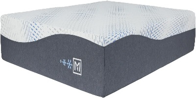 Front view of the Sierra Sleep by Ashley Millennium collection gel memory foam mattress 