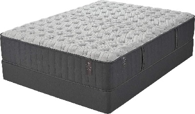 Front view of the Scott Living by Restonic Ellis collection hybrid mattress 