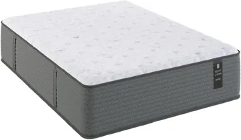 Front view of the Scott Living by Restonic Anniversary collection hybrid mattress 