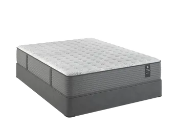 Front view of the Scott Living by Restonic Ferndale collection firm mattress 