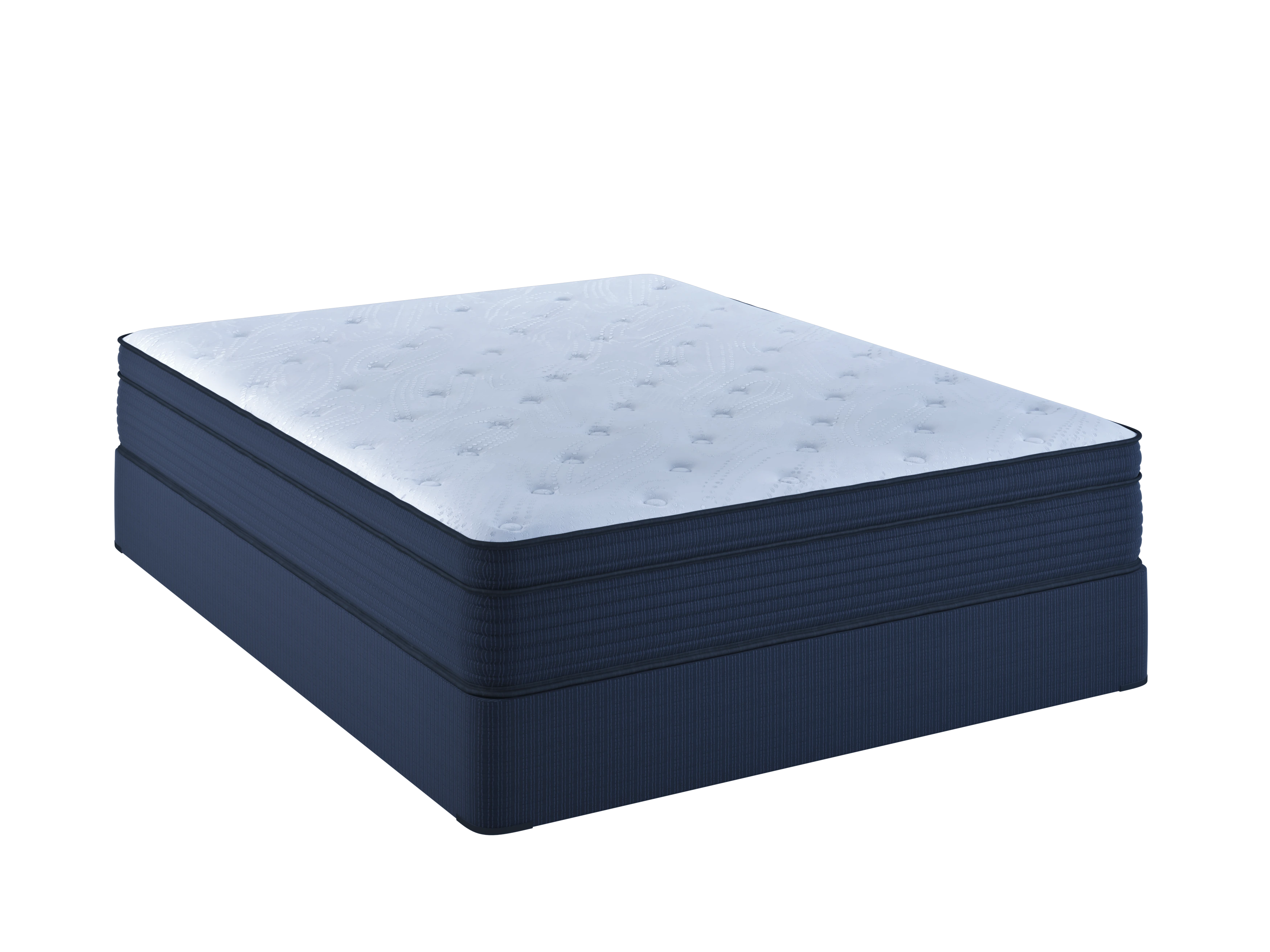  Delvin collection innerspring Euro top mattress Alt. text:   