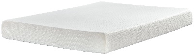 Front view of the Sierra Sleep by Ashley Chime collection memory foam mattress 