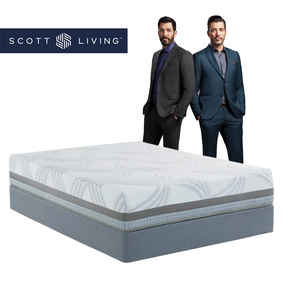Front view of the Scott Living Halkirk firm full size mattress 