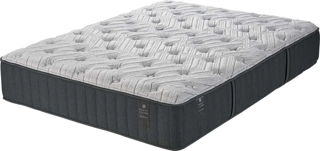 Front view of the Scott Living Ellis collection hybrid mattress 