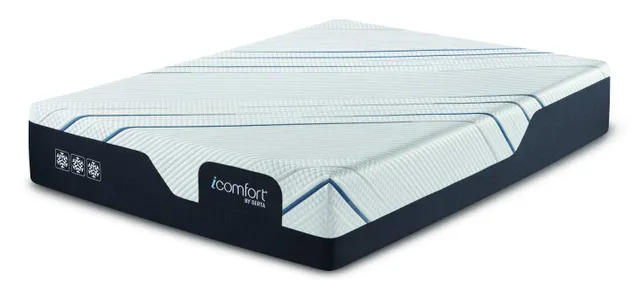 Stock photo of a queen Serta iComfort foam mattress.
