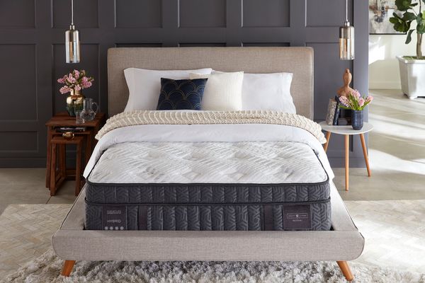 Scott Living mattress in an opulent modern bedroom