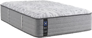 Front view of the Sealy Posturepedic Spring Silver Pine collection innerspring mattress 