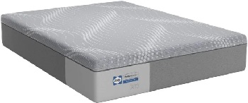 Front view of the Sealy Posturepedic Oriole collection hybrid mattress 