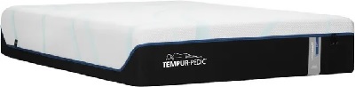 Front view of the Tempur-Pedic TEMPUR-LuxeAdapt plush memory foam mattress 