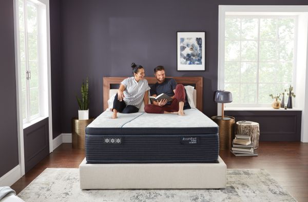 Credit: Serta A couple on a Serta mattress