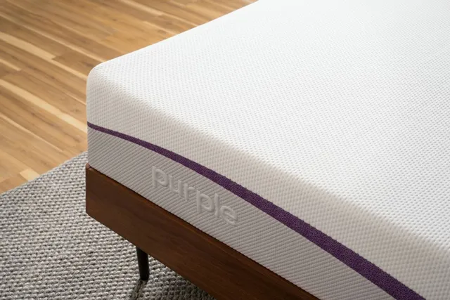 The Purple queen-size mattress in a box produce close-up
