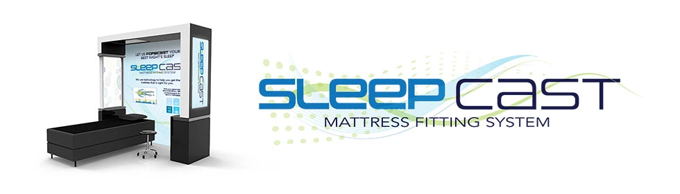 A graphic of the Sleep Cast mattress fitting system