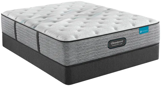 Side view of the Beautyrest Harmony Lux queen-size mattress 