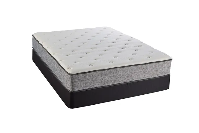 Front view of the Restonic Brighton full-size mattress 