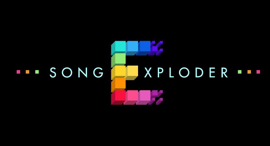 Song Exploder multicolored logo against black background