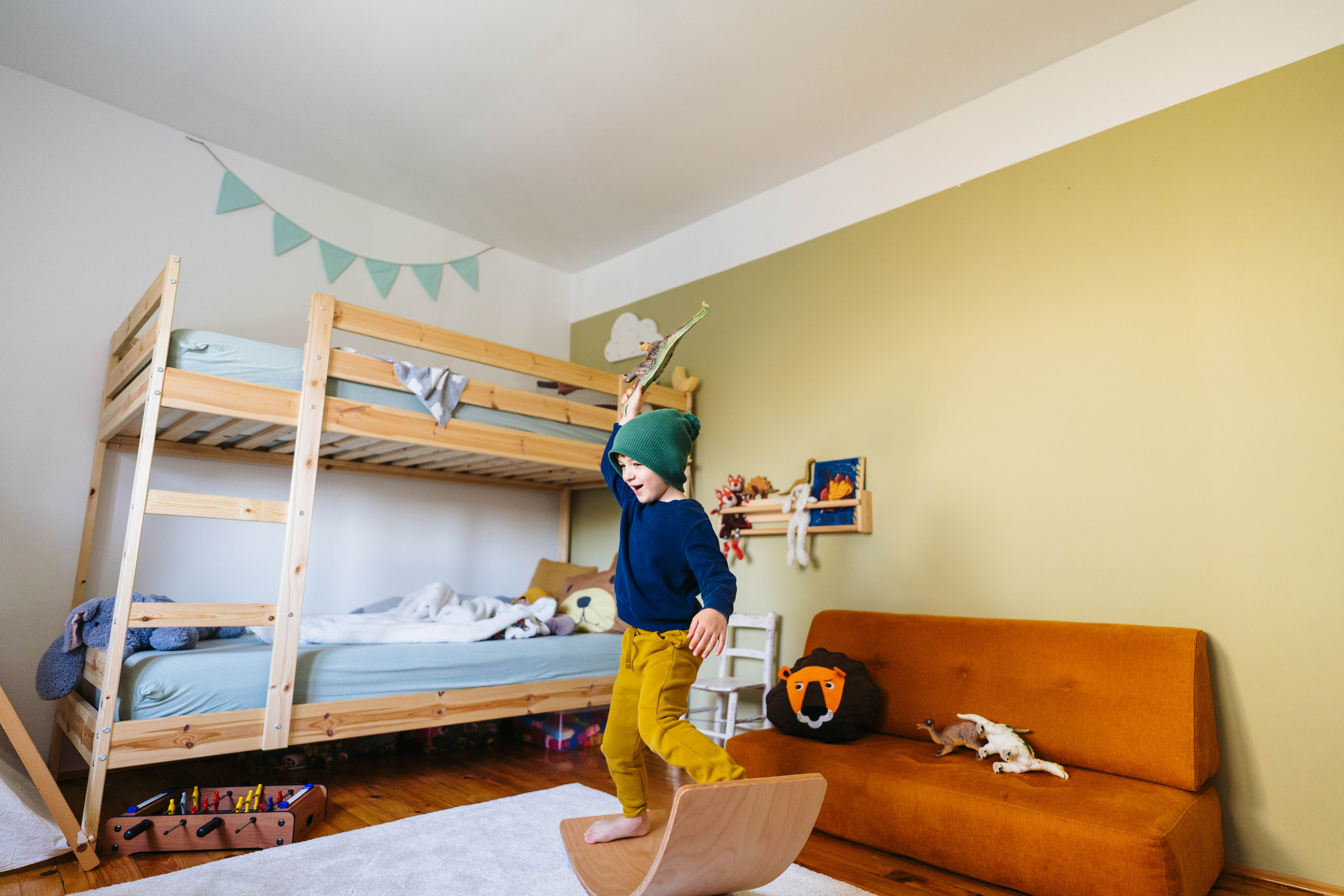 Bunk bed and futon