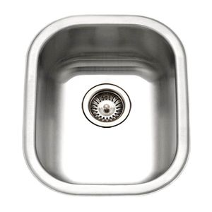 Hamat Aspect 14'' Undermount Medium Bowl Bar/Prep Sink, Bulk Pack Front view of the Hamat Aspect 14'' Undermount Medium Bowl Bar/Prep Sink, Bulk Pack