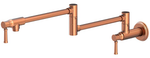 Close view of the Newport Brass Stripling Pot Filler - Wall Mount