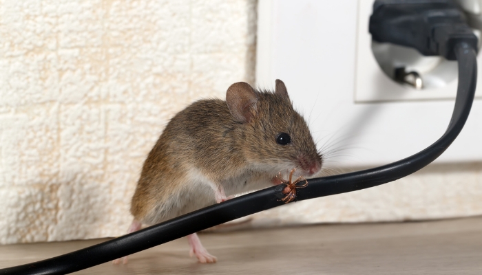 Rats chewing through appliance outlet wires
