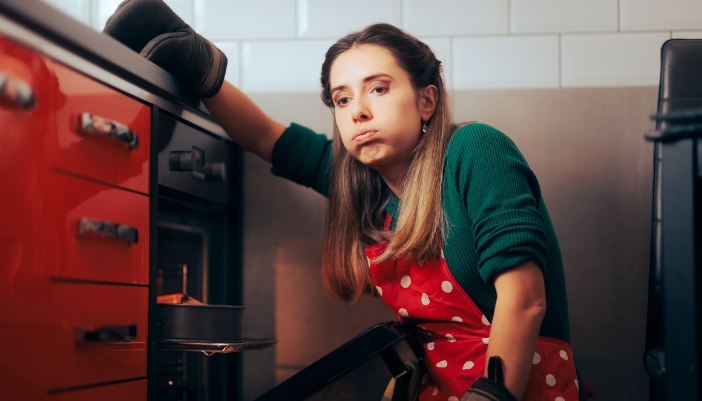 Woman frustrated that her oven won’t heat up