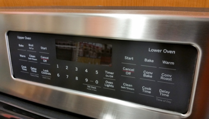 A range with a control board off and not working