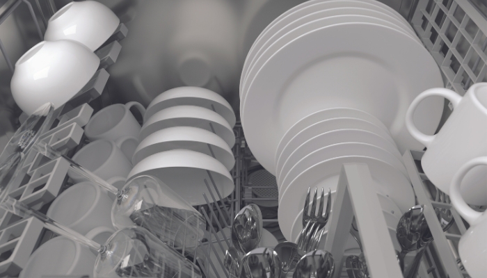 Top view of a single drawer dishwasher from Fisher & Paykel