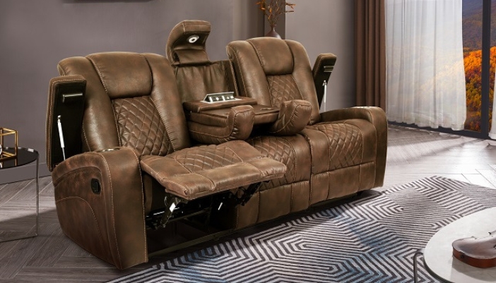 sofa features on display