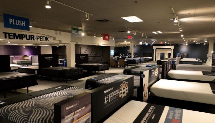 mattress in showroom