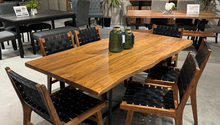 dinign furniture in show room