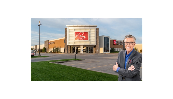 Footer of Bob Mills Furniture store front
