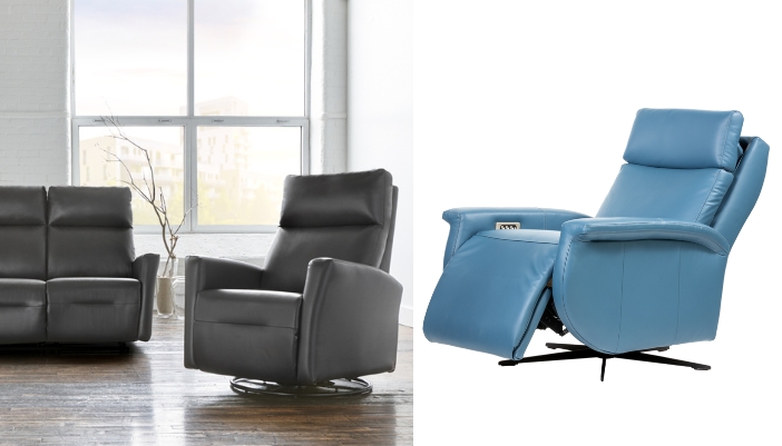 une image côte à côte de deux options de fauteuils inclinables