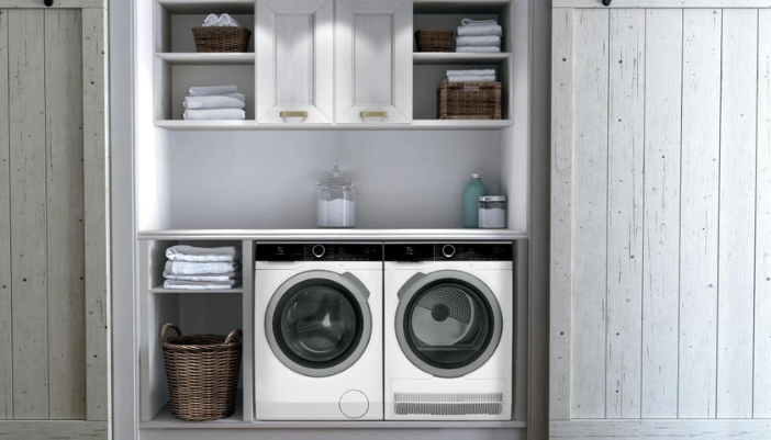 An Electrolux washer paired with the dryer