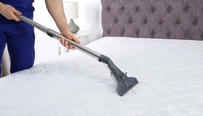 vacuuming mattress