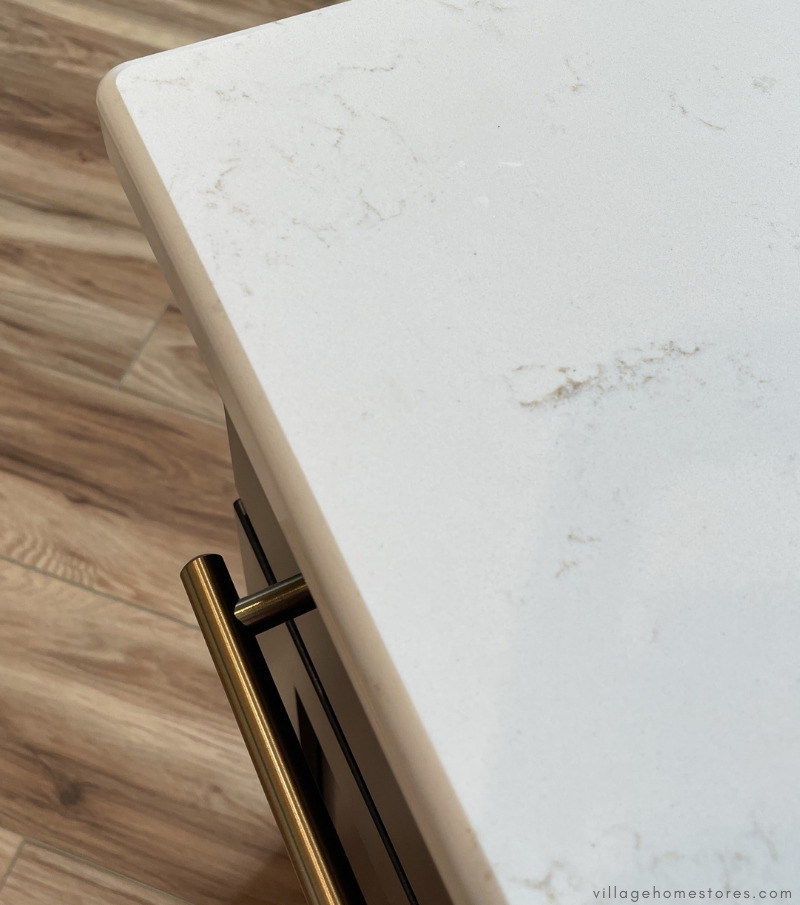 closeup of MSI carrara breve design