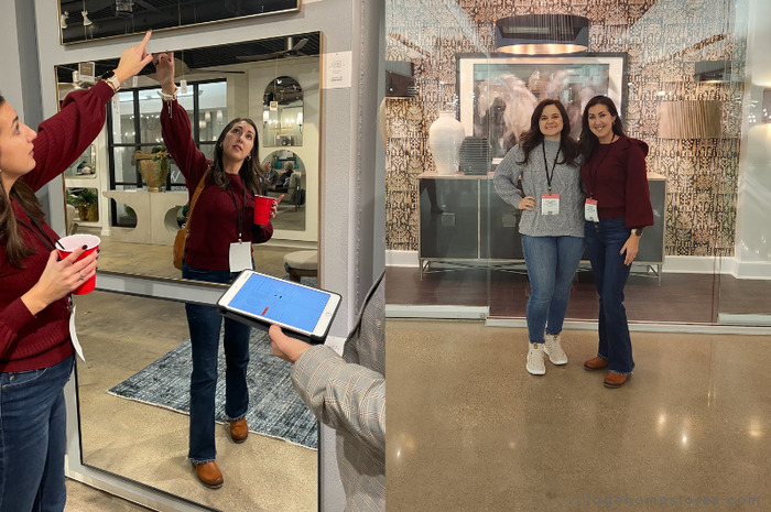 images of the Village Home Stores lighting team at lightovation in Dallas