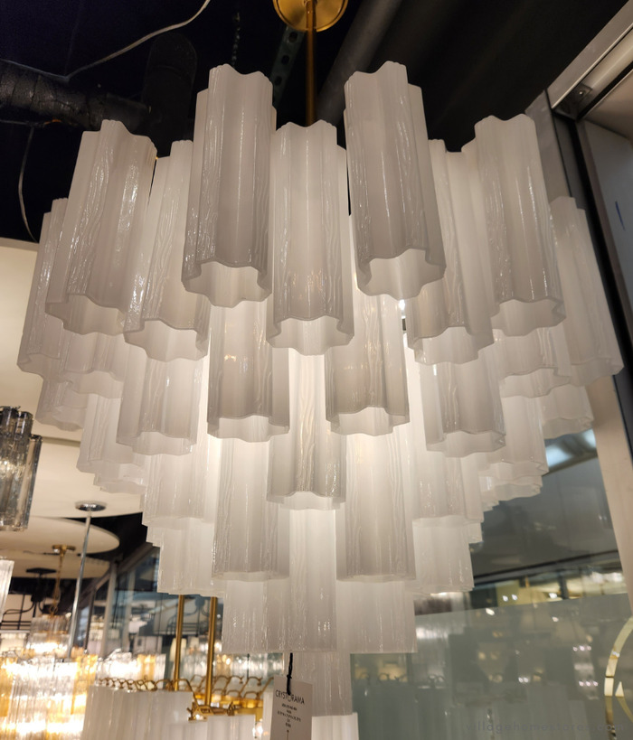  white milk glass chandelier