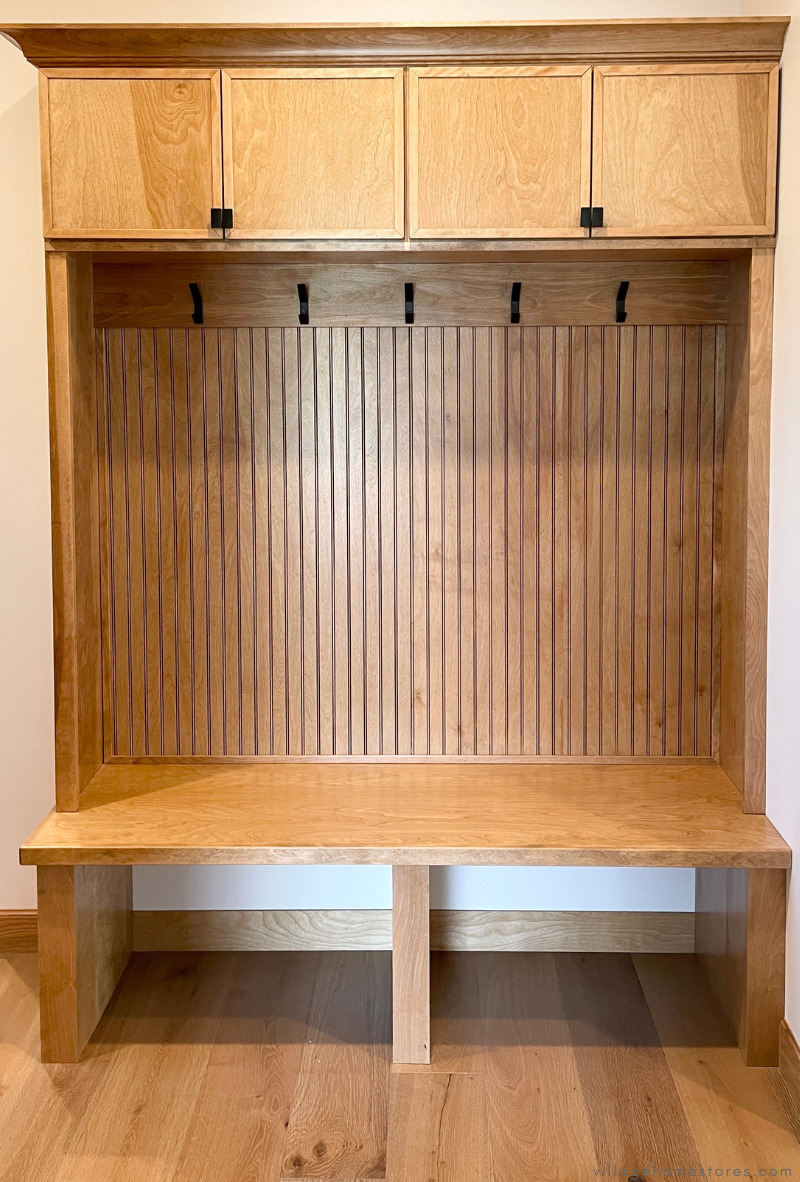 dropzone bench with coat hooks cubbies and cabinets