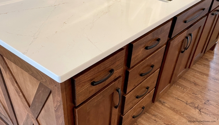 Cherry kitchen island cabinetry