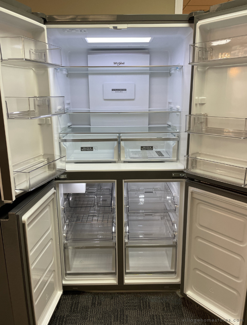 close up of refrigerator freezer on door controls showing options for flex fridge to freezer presets