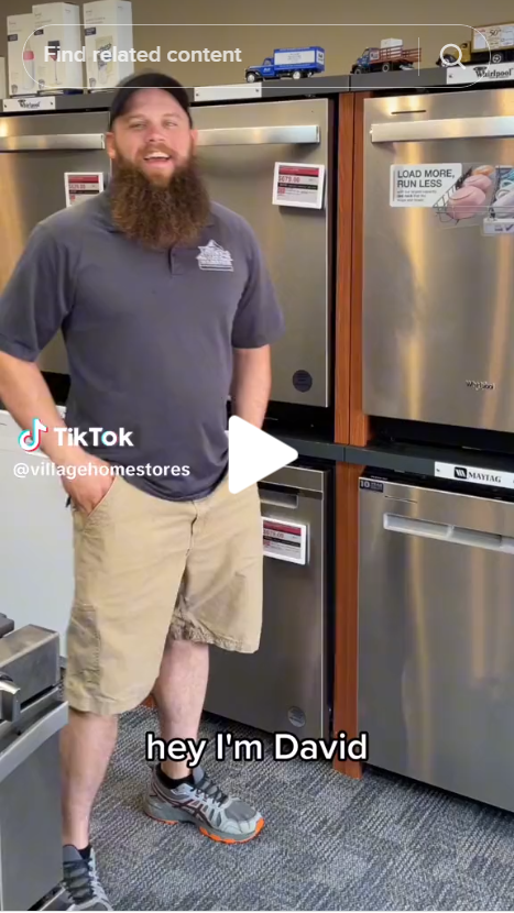 screenshot of David's tiktok