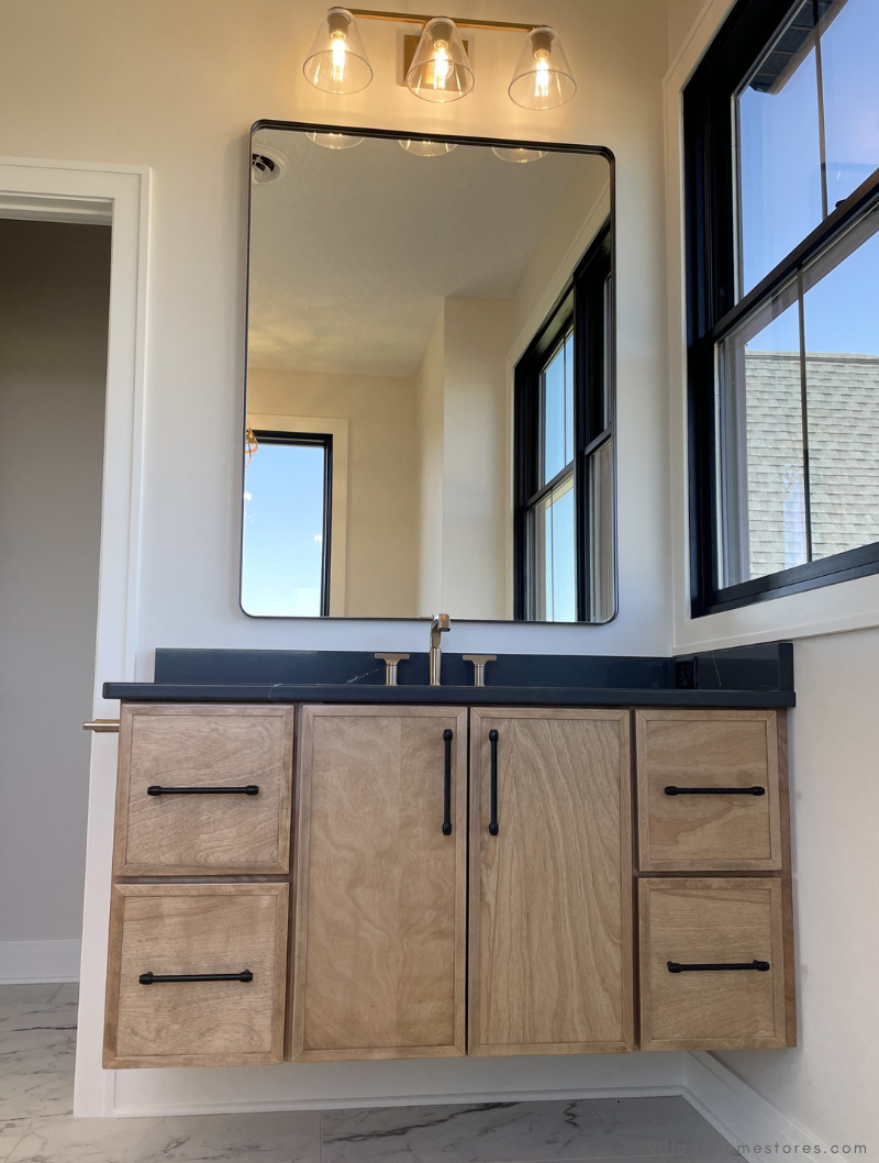 floating bath vanity cabinet with drawers from village home stores