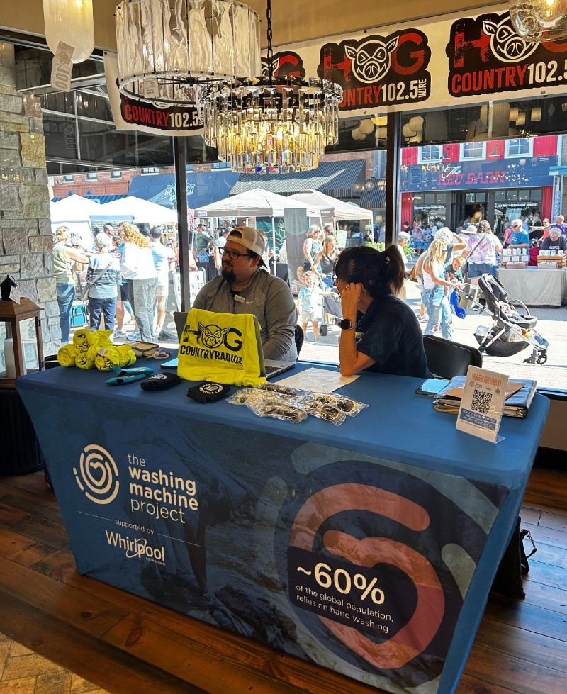 hog country radio regional media news live broadcast at village home stores during washout event and state street market geneseo