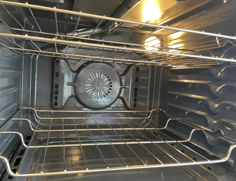kitchenaid convection oven with bow tie back wall design