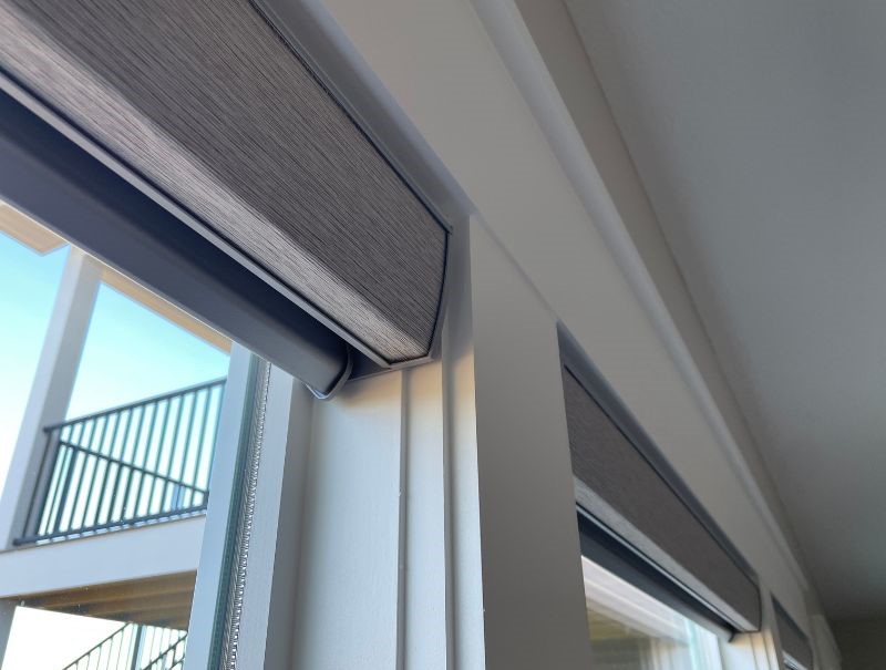 window shade cassettes with inside mount installation