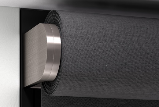 Lutron Palladiom shades without traditional fascia