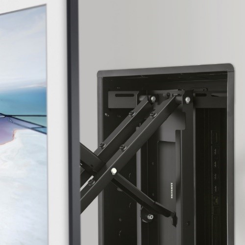 A Sony Studio Frame mounted on wall. 
